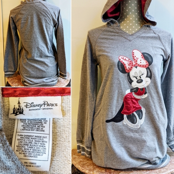DISNEY Classic Cameo Minnie Mouse Sweatshirt Dress - Picture 1 of 14